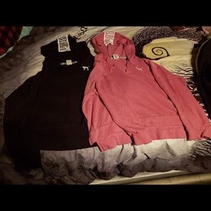 PinkVS CROPPED Hoodies
